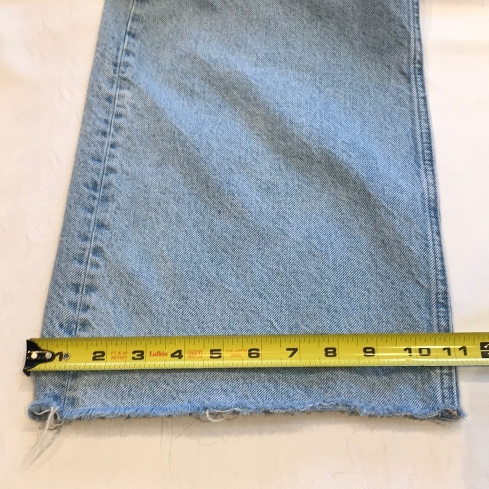 Zara The 90's Full Length High Rise Wide Leg Unfinished Hem Women Jeans NWOT - Picture 15 of 16